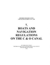 Cover page of Historic Resources Study 7. Boats and Navigation on the C & O Canal