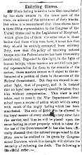 News article in Herald of Freedom & Torch Light, 1863 - "Enlisting Slaves"