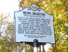 Negro Mountain marker 2023