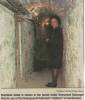 Stephanie Gates in underground tunnel at Emmanuel church, Allegany County MD