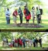 Images of group of people at ground breaking ceremony