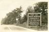 Postcard with sign of "Top of Martin Mountain" - US 40 9 miles east of Cumberland Md