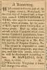 Newspaper article titled "A Runaway"