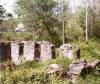 Image of ruins left from Folck's Mill, 4 pillars of bricks still standing