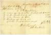 Purchase for canal boat, 1854 received by G. W. Frankland
