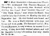 News article in Herald of Freedom & Torch Light, 1863 - "A Man Drowned."