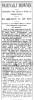 Article in Hagerstown Daily Mail, 1900 - "Noah Nally Drowned"