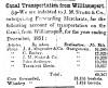 News article in Herald of Freedom & Torch Light, 1852 - "Canal Transportation from Williamsport."