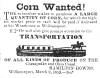 News ad in Herald of Freedom & Torch Light, 1853 - "Corn Wanted!"
