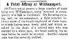 News article in Herald of Freedom & Torch Light, 1853 - "A Fatal Affray at Williamsport."