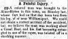 News article in Herald of Freedom & Torch Light, 1853 - "A Painful Injury."
