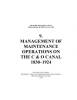 Cover page of Historic Resources Study 9. Management of Maintenance Operations on the C & O Canal 1830-1924