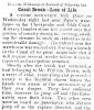 News article in Herald of Freedom & Torch Light, 1855 - "Canal Break -- Loss of Life."