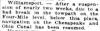 News article in Washington Herald, 1919 - "Williamsport" canal break