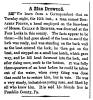 Article in Herald of Freedom and Torch Light, 1856 - "A Man Drowned."