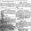 Multiple ads listed in Herald of Freedom, 1814