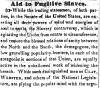 Opinion in Herald of Freedom, 1850 - "Aid to Fugitive Slaves."