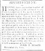 Ad in Maryland Herald and Hagerstown Advertiser, 1808 - "ADVERTISEMENT." 