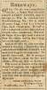 Ad in The Advocate, Cumberland, 1833 - "Runaways." MOSES RAWLINGS, Sheriff Of Allegany county