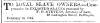 Notice in Herald of Freedom & Torch Light, 1864 - "To Loyal Slave Owners."