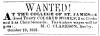 News ad in Herald of Freedom & Torch Light, 1853 - "Wanted!" At the College of St. James