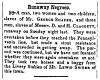 Ad in Herald of Freedom & Torch Light, 1856 - "Runaway Negroes."