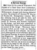 News article in Herald of Freedom & Torch Light, 1856 - "A Serious Charge"