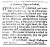 Ad in Washington Spy, 1793 - "A Runaway Negro in Custody." by HENRY SHRYOCK, Sheriff of Washington Co