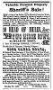 Ad in Herald of Freedom & Torch Light, 1856 - "Valuable Personal Property at Sheriff's Sale!"