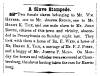 News article in Herald of Freedom & Torch Light, 1857 - "A Slave Stampede."