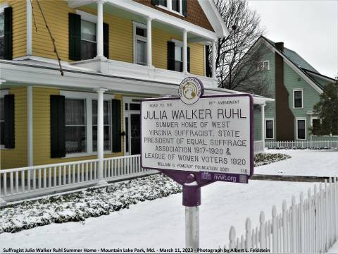 Mountain Lake Park home of Julia Walker Ruhl