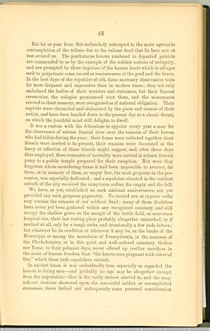 Page 43 from History of Antietam National Cemetery 1869 - "THE ORATION OF EX-GOVERNOR BRADFORD." continued
