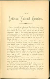 Page 5 from History of Antietam National Cemetery 1869 - "The Antietam National Cemetery"