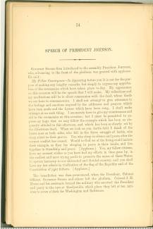 Page 10 from History of Antietam National Cemetery 1869 - "SPEECH OF PRESIDENT JOHNSON"