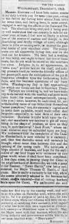 News article in Weekly Casket, 1849 "For the Casket, December 1, 1849."