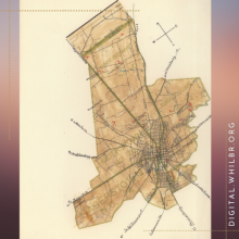 Map drawing of Hagerstown from 1942