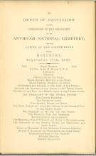 Page 55 from History of Antietam National Cemetery 1869 - "ORDER OF PROCESSION"