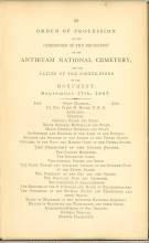 Page 55 from History of Antietam National Cemetery 1869 - "ORDER OF PROCESSION"