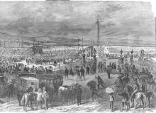 Drawing of the Antietam National Cemetery Dedication Ceremony, 1867