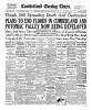 Newspaper headline from Cumberland Evening Times, 1936-03-21