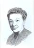 Sketch drawing portrait of Henrietta Schwarzenbach R.N.