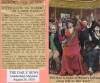 Women’s Suffrage Postcard; women voting and newspaper article title "Suffragists to March in Labor Pageant"